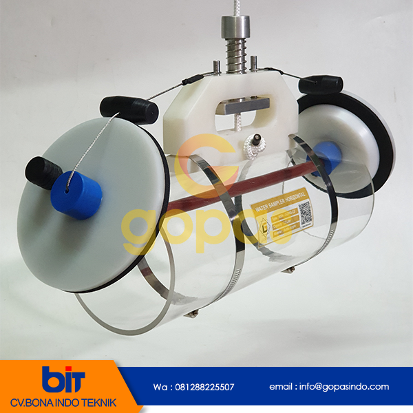 Water Sampler Horizontal Merek Gopas, Water Sampler Kapasitas 2,2 Liter Merek Gopas Buatan Lokal