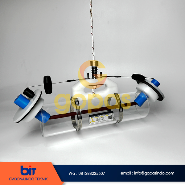 Water Sampler Horizontal Merek Gopas, Water Sampler Kapasitas 2,2 Liter Merek Gopas Buatan Lokal