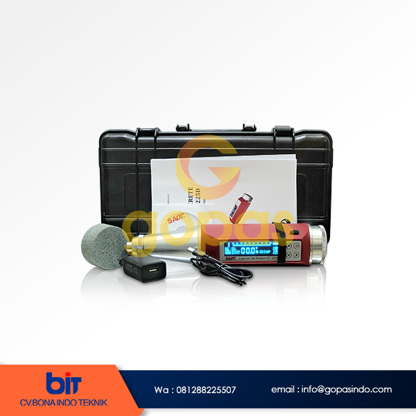 Hammer Test Beton Digital Sadt HT-225D adalah alat uji kekuatan beton