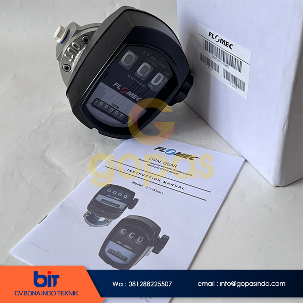 Flow Meter FLOMEC 1/2 Inch OM015441-820M3, FLOMEC 15 mm flow meter minyak